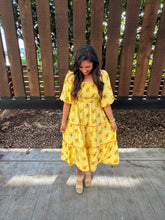 Load image into Gallery viewer, Orange Blossoms Gingham Dress