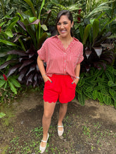 Load image into Gallery viewer, Raider Red Scalloped Shorts