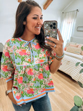 Load image into Gallery viewer, Poppy Gardens Blouse