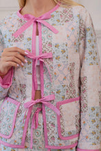 Load image into Gallery viewer, Quilted Floral Bow Jacket