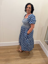 Load image into Gallery viewer, Bohemian Denim Floral Dress
