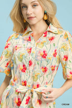 Load image into Gallery viewer, Watercolor Wildflower Midi Dress
