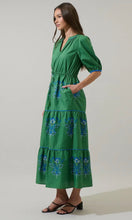 Load image into Gallery viewer, Meridy Floral Tiered Midi Dress
