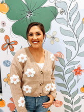 Load image into Gallery viewer, Cutesy Floral Knit Cardigan
