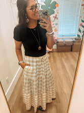 Load image into Gallery viewer, Harvest Gingham Maxi Skirt

