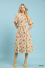 Load image into Gallery viewer, Watercolor Wildflower Midi Dress
