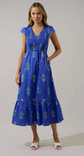 Load image into Gallery viewer, Haline Floral Liora Smocked Midi Dress
