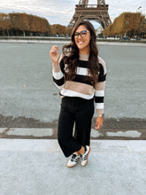 Load image into Gallery viewer, Paris Neutrals Striped Sweater
