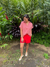 Load image into Gallery viewer, Raider Red Scalloped Shorts
