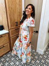 Load image into Gallery viewer, Juliet Floral Garden Becca Tiered Maxi Dress
