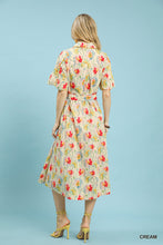 Load image into Gallery viewer, Watercolor Wildflower Midi Dress
