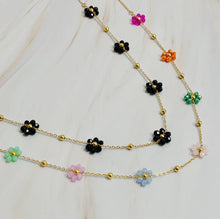 Load image into Gallery viewer, Flower Field Romance Beaded Necklace - 2 Colors
