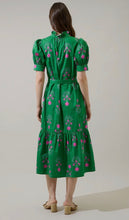 Load image into Gallery viewer, Giles Button Up Floral Midi Dress
