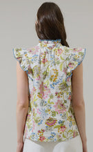 Load image into Gallery viewer, Rayon Floral Ruffle Top
