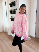 Load image into Gallery viewer, Paige Pink Striped Pullover
