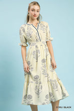 Load image into Gallery viewer, Ivory Dandelion Midi Dress
