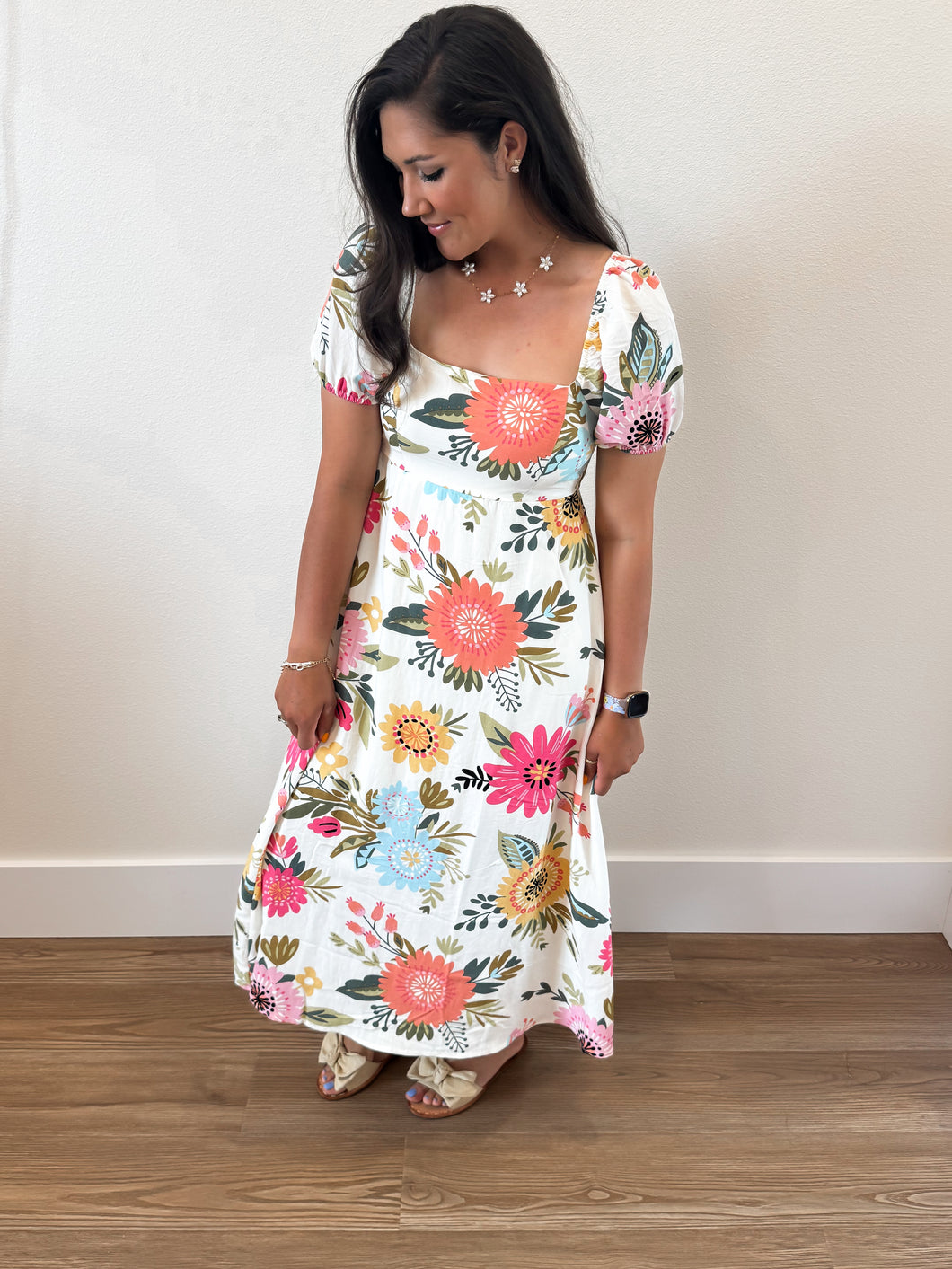 Floral Fit N Flare Dress