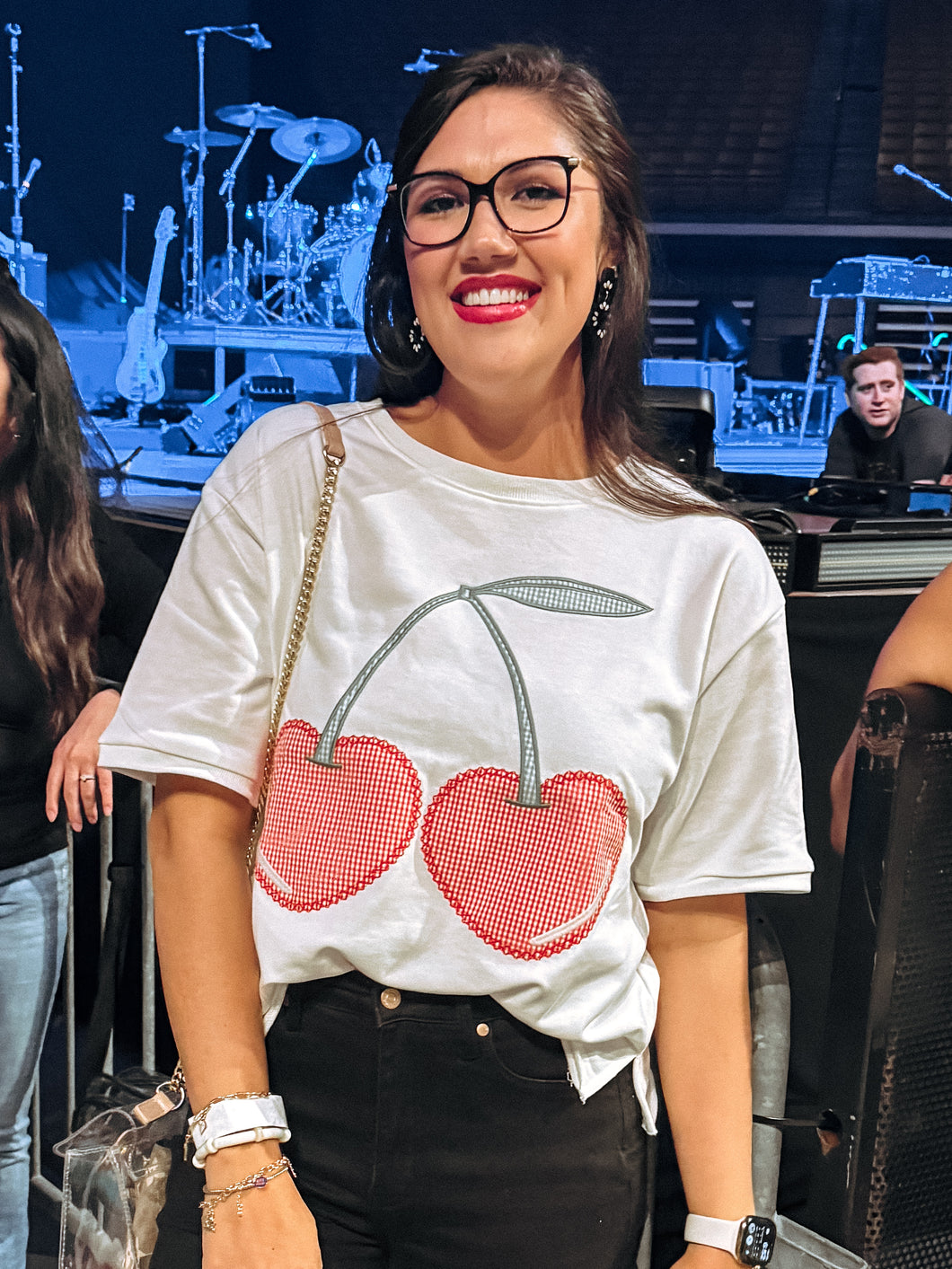 Gingham Cherries Top -