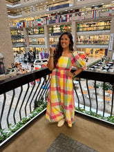 Load image into Gallery viewer, Rainbow Colored Checkered Jumpsuit
