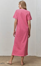 Load image into Gallery viewer, Barbie Pink Striped Tee Dres
