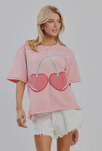 Load image into Gallery viewer, Gingham Cherries Top -
