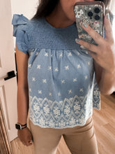 Load image into Gallery viewer, Daisy Denim Blouse
