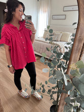 Load image into Gallery viewer, Watermelon Pink Gingham Top
