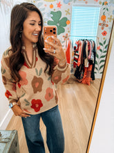 Load image into Gallery viewer, Florence Flower Printed Sweater - 2 Colors
