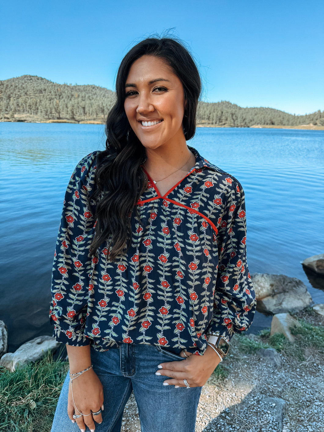 Take Me Somewhere Pretty Blouse