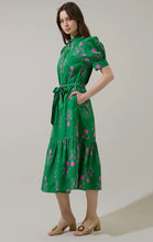 Load image into Gallery viewer, Giles Button Up Floral Midi Dress
