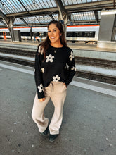Load image into Gallery viewer, Into the Night Floral Sweater
