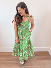 Load image into Gallery viewer, Fruity Green Sundress
