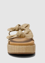 Load image into Gallery viewer, Raffia Bow Slip On Sandal
