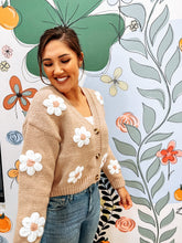 Load image into Gallery viewer, Cutesy Floral Knit Cardigan
