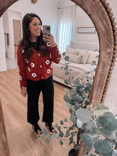 Load image into Gallery viewer, Antique Red Floral Cardi
