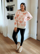 Load image into Gallery viewer, Embellished Hearts Sweater
