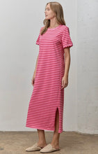 Load image into Gallery viewer, Barbie Pink Striped Tee Dres
