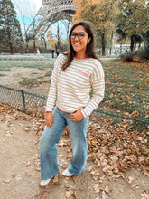 Load image into Gallery viewer, Cocoa and Marshmallows Striped Sweater
