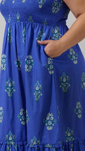 Load image into Gallery viewer, Haline Floral Liora Smocked Midi Dress
