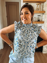 Load image into Gallery viewer, Hilo Floral Ruffle Top
