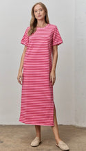 Load image into Gallery viewer, Barbie Pink Striped Tee Dres
