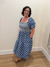 Load image into Gallery viewer, Bohemian Denim Floral Dress
