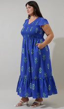 Load image into Gallery viewer, Haline Floral Liora Smocked Midi Dress
