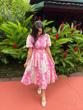 Load image into Gallery viewer, Elegant Bloom Floral Midi Dress
