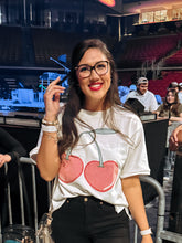 Load image into Gallery viewer, Gingham Cherries Top -
