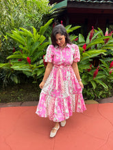 Load image into Gallery viewer, Elegant Bloom Floral Midi Dress
