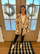 Load image into Gallery viewer, Check Mate Cardigan
