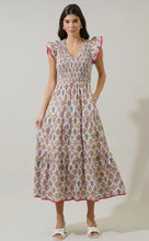 Load image into Gallery viewer, Sunfire Tiered Midi Dress
