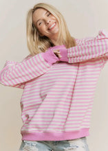 Load image into Gallery viewer, Paige Pink Striped Pullover
