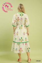 Load image into Gallery viewer, Cream Petal Parade Midi Dress
